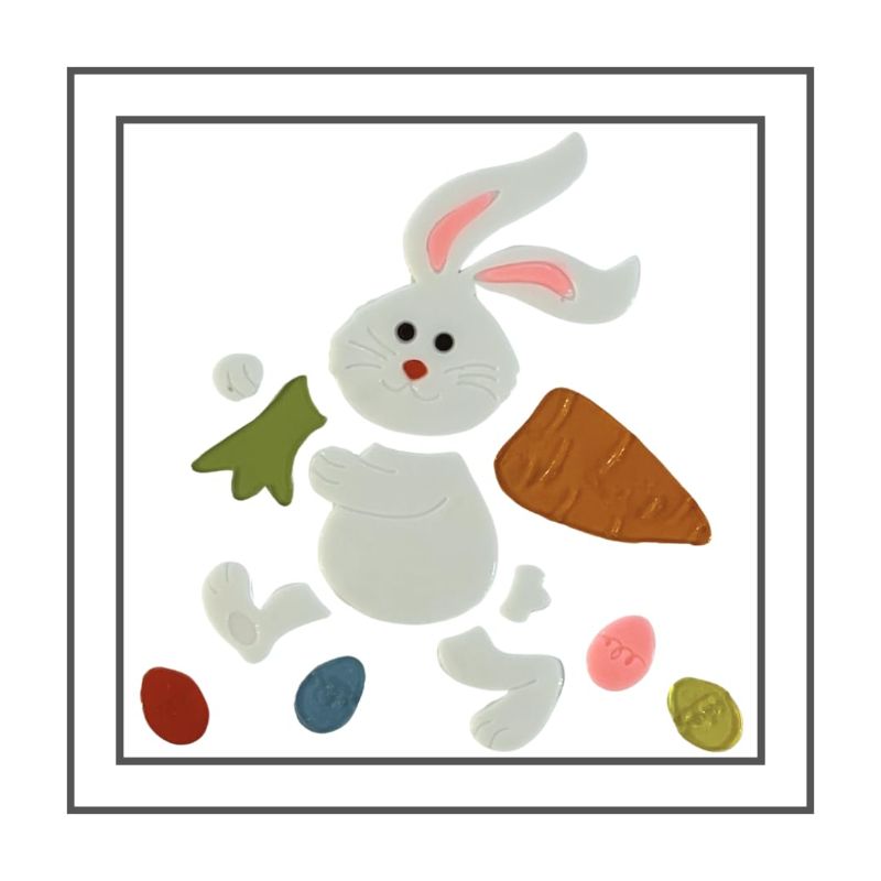 Photo 1 of **NON-REFUNDABLE BUNDLE OF 3**
Easter Window Clings Featuring Bunnies, Eggs, and Flowers