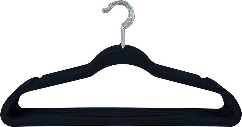 Photo 1 of **NON-REFUNDABLE BUNDLE OF 20**
Simplify 10 Super Slim Velvet Huggable Hangers in Black