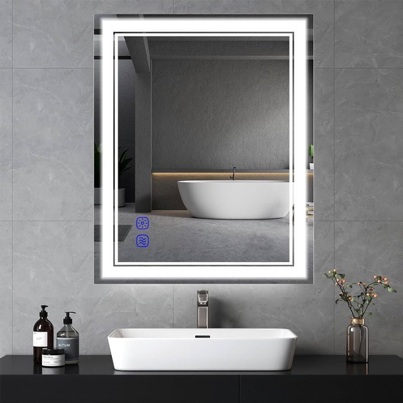 Photo 1 of LED Bathroom Mirror with Lights 36x24 in for Wall Mounted Vanity Mirrors Smart Large