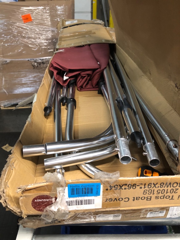 Photo 1 of ***USED - MISSING NUMEROUS PARTS - UNABLE TO VERIFY FUNCTIONALITY***
Naviskin 10 Optional Colors Available 3-4 Bow 13 Different Size Bimini Top Cover, 4 Bow, 54H 91-96W
