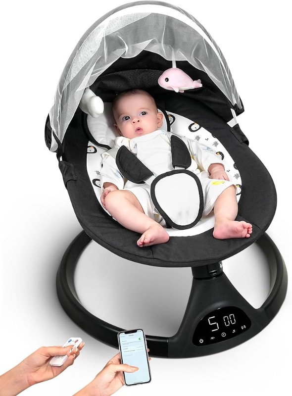 Photo 1 of **UNABLE TO TEST**
Baby Swing for Infants to Toddler Portable Babies Swing Timing Function