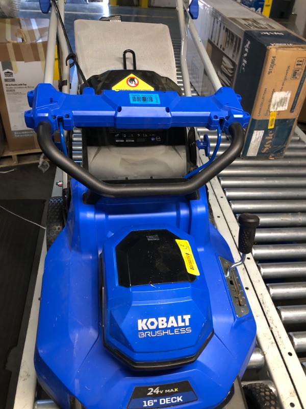 Photo 2 of **UNABLE TO TEST**
Kobalt 24-volt 16-in Cordless Push Lawn Mower (Battery and Charger Not Included)