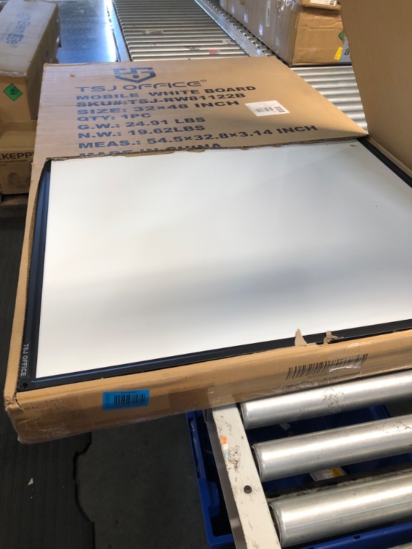 Photo 2 of Large Dry-Erase Rolling Magnetic Whiteboard - 48 x 32 Inches White Board