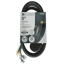 Photo 1 of **UNABLE TO TEST**
Utilitech Dryer Power Cord 6-ft 4-Prong Black Dryer Appliance Power Cord