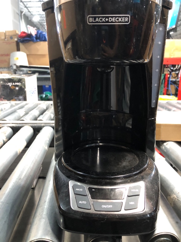 Photo 1 of ***PARTS ONLY****NONREFUNDABLE***Black+Decker CM1160B 12-Cup Programmable Coffee Maker, Black/Stainless Steel