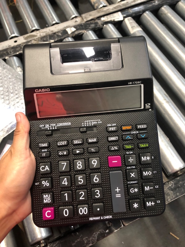 Photo 3 of Casio HR-170RC Plus, Min-Desktop Printing Calculator (New Version of The HR-100TM)