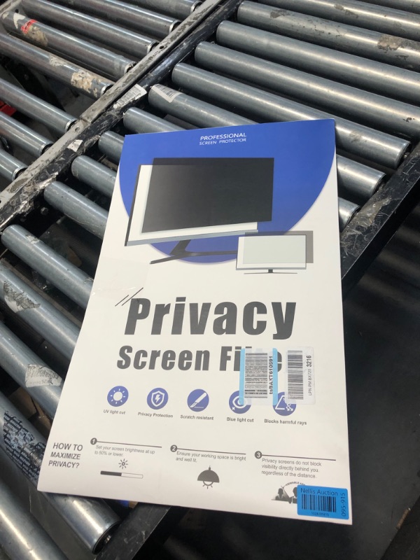 Photo 2 of [2 Pack] 27 Inch Computer Privacy Screen for 16:9 Aspect Ratio Widescreen Monitor, Eye Protection Anti Glare Blue Light Computer Monitor Privacy Filter, Removable Anti-Scratch 27in Protector Film [2 Pack] 27'' Privacy Screen (16:9)