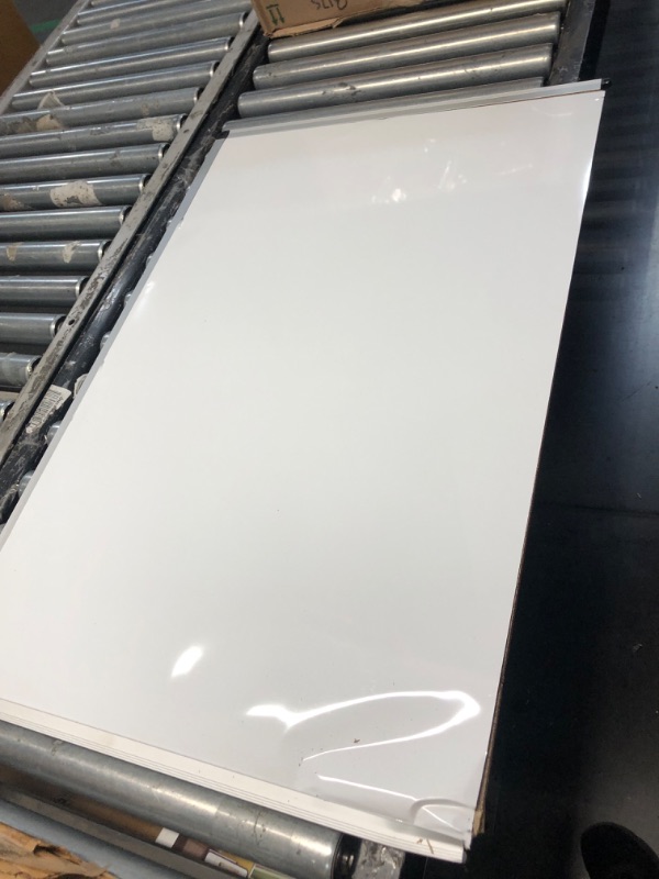 Photo 2 of USED/DAMAGED******VIZ-PRO Dry Erase White Board/Magnetic Foldable Whiteboard, 48 X 36 Inches, Silver Aluminium Frame
