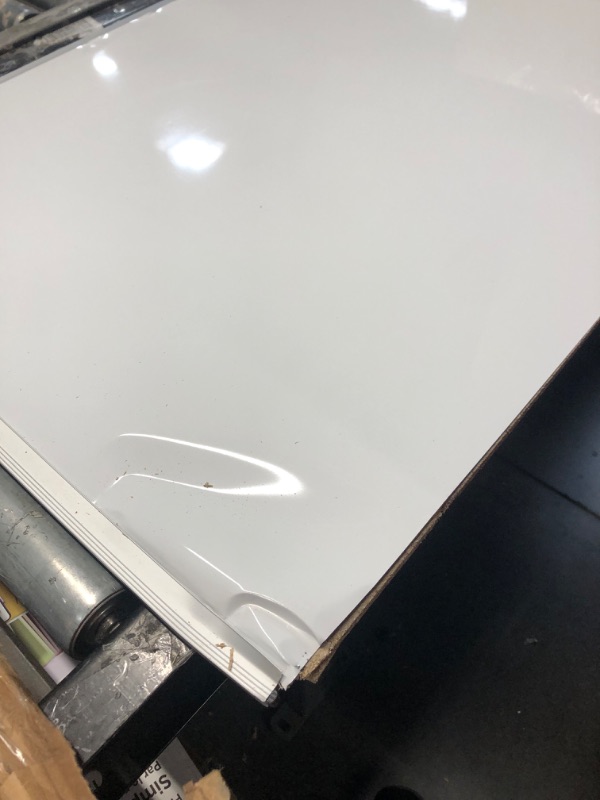 Photo 1 of USED/DAMAGED******VIZ-PRO Dry Erase White Board/Magnetic Foldable Whiteboard, 48 X 36 Inches, Silver Aluminium Frame
