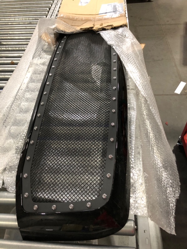 Photo 3 of ***USED - LIKELY MISSING PARTS - UNABLE TO VERIFY FUNCITONALITY***
Front Grille for Dodge Ram 1500 2006-2008 & 06-09 2500 3500 -Main Upper Gloss Black Grill Grilles with Mesh and Rivets