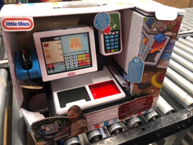 Photo 2 of Little Tikes First Self-Checkout Stand Realistic Cash Register Pretend Play Toy for Kids