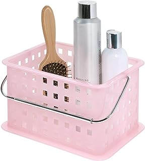 Photo 1 of InterDesign Storage Organizer Basket, for Bathroom, Health and Beauty Products - Small, Blush