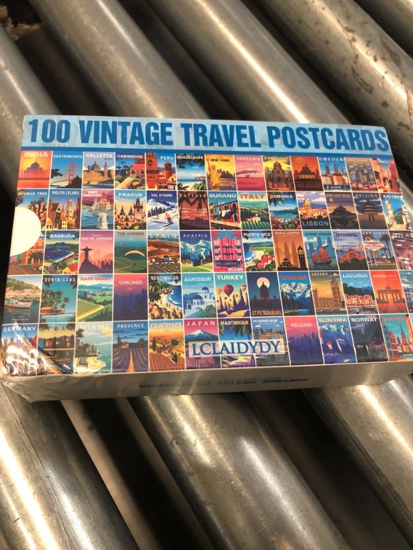 Photo 3 of LCLAIDYDY 100 PCS Vintage Travel Postcard Set,Post Cards for Mailing,Travel Posters Art Prints Room Decor,World City Postcards,Retro Style Travel Wall Collage Kit Aesthetic Pictures 4x6