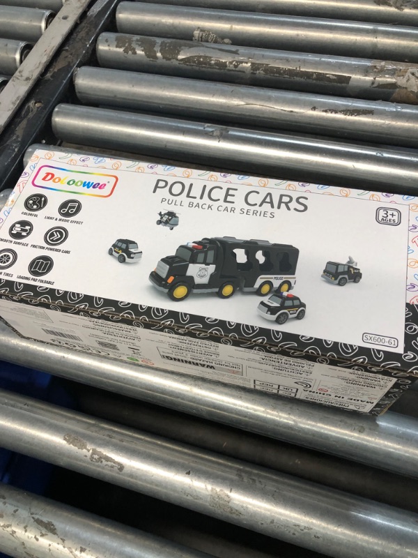 Photo 2 of Doloowee Police Truck Toys Toddlers 3 4 5 6 Years Old, 5 in 1 Truck Friction Power Toy Car Christmas Birthday Gifts for Boys & Girls 3-5 5 in 1 Police Truck