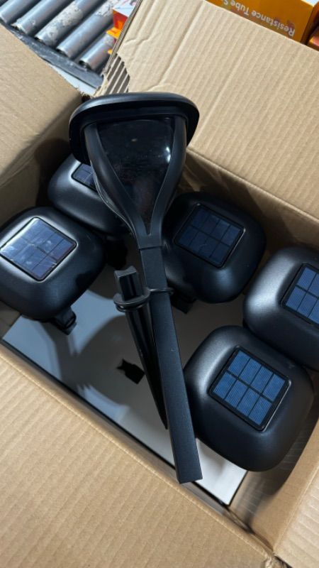 Photo 3 of  Hampton Bay 10 Lumens Black LED Outdoor Solar Path Light (6-Pack)