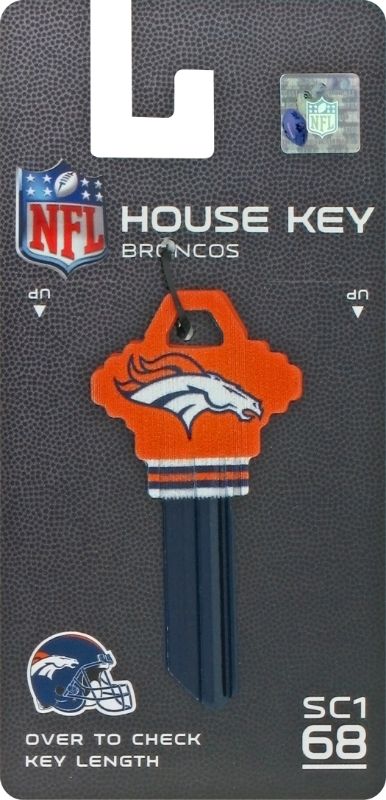 Photo 1 of ***8 KEYS** Denver Broncos Painted Key House/Office Universal Key Blank Single
