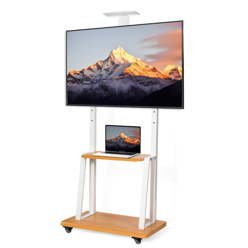 Photo 1 of Mobile TV Stand For 20-42inch Flat Curved Screen TV Cart