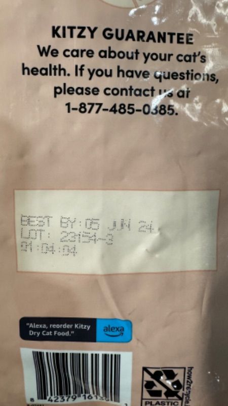 Photo 3 of **ITEM EXPIRED ON 06/05/2024**
Amazon Brand - Kitzy Dry Cat Food, Turkey and Pea Recipe, Grain-Free (12 lb bag) Turkey 12 Pound (Pack of 1)