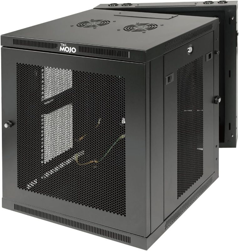 Photo 1 of 12U Wall Mount Server Cabinet,21.7inch Depth Standard Network Rack&Cabinet, Professional Network Cabinet
