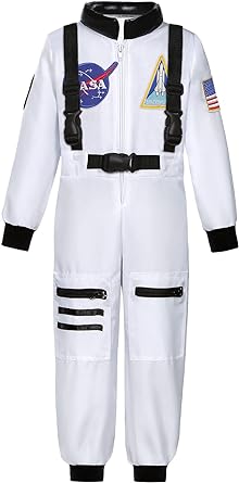 Photo 1 of Astronaut Costume for Kids NASA Space Pilot Costumes - Size 10 to 12 Years Old