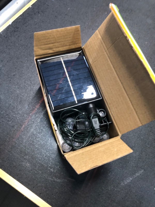 Photo 1 of ICRGB Solar String Lights, Outdoor 100LED 46ft Fairy Lights, Mini Globe String Lights, Solar Powered with USB, Waterproof Patio Lights, 8 Modes