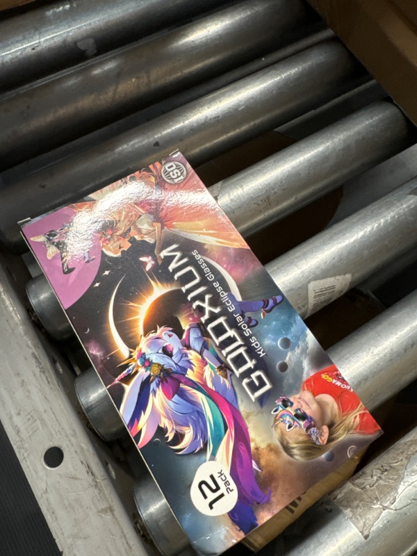 Photo 2 of Galaxium Solar Eclipse Glasses Kids AAS Approved 2024 - Galaxium [12 Pack] Mix Unicorn & Princess Design - ISO 12312-2 & CE Certfied