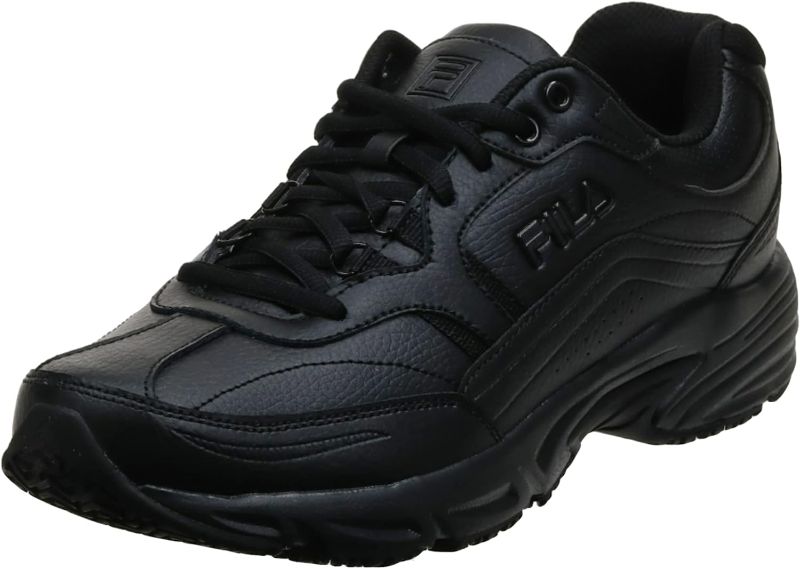 Photo 1 of Fila Women's Memory Workshift Slip Resistant Work Shoe Black Size 7.5