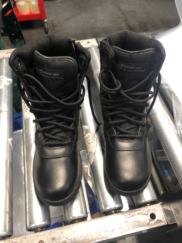 Photo 1 of (USED/NO REFUNDS) RESPONSE GEAR TACTICAL FOOTGEAR MEN'S BLACK BOOTS SIZE 8.5
