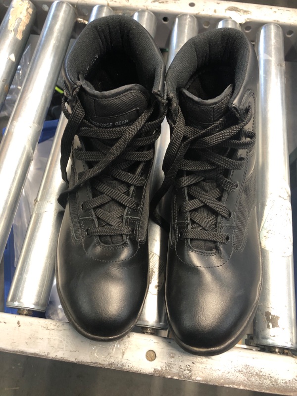 Photo 1 of (USED/NO REFUNDS) RESPONSE GEAR TACTICAL FOOTGEAR MEN'S BLACK BOOTS SIZE 10.5 STEAL TOE 