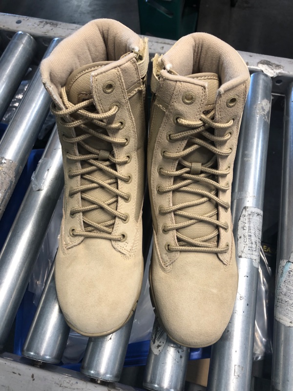 Photo 1 of (USED/NO REFUNDS) RESPONSE GEAR TACTICAL FOOTGEAR MEN'S TAN BOOTS SIZE 9.5