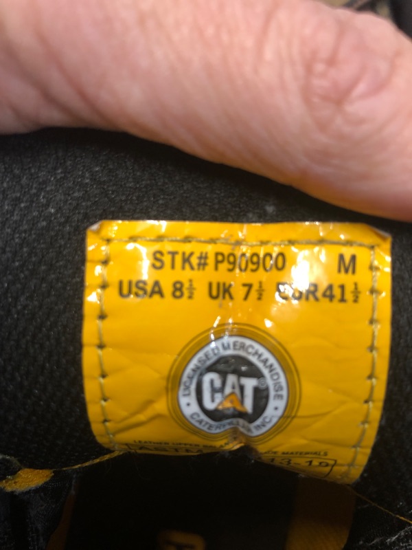 Photo 1 of (USED/ NO REFUNDS) CAT Forge Steel Toe Men's Work Boots SIZE 8.5