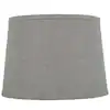 Photo 1 of (minor damage) 14 in. Diax 10 in. H Gray with Silver Sparkle Round Table Lamp Shade