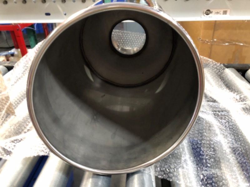 Photo 4 of LCGP 4" inlet Universal Diesel Exhaust Tip 10" outlet 18" Long Tail Tip, Polished & Rolled Angle Cut, Bolt-On,Stainless Steel Polished 4“x10"x18"