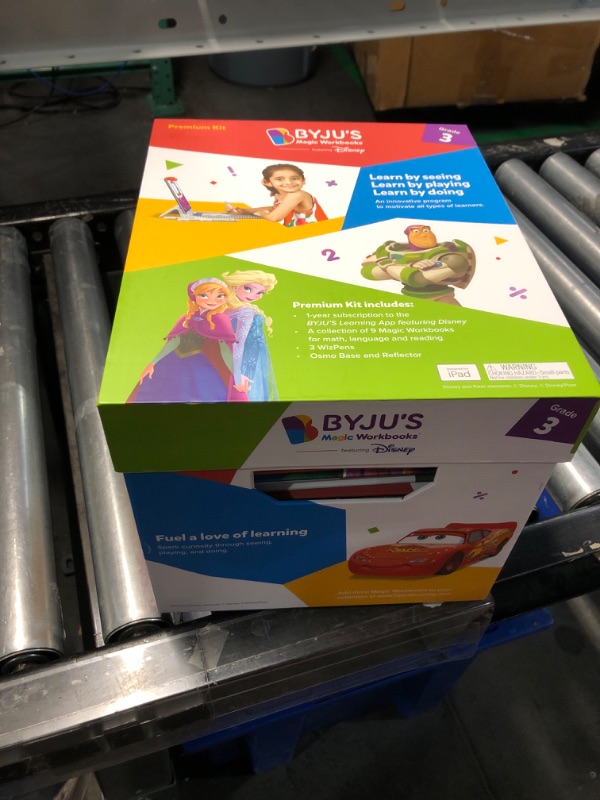 Photo 2 of BYJU'S Magic Workbooks: Disney, 3rd Grade Premium Kit & Tangram Bundle-Ages 7-9-Featuring Disney & Pixar Characters-Comprehension, Fractions, Puzzles & Word Problems-Powered by Osmo-Works with iPad