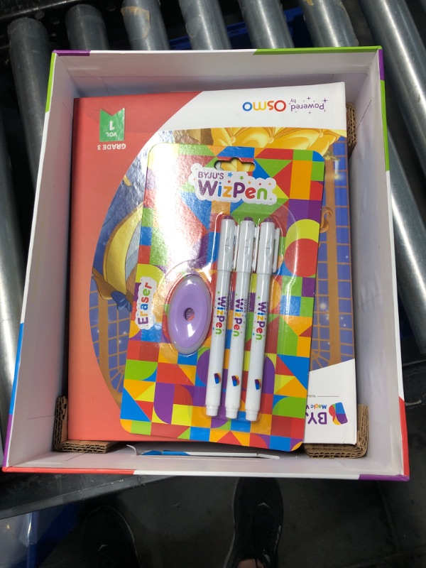 Photo 4 of BYJU'S Magic Workbooks: Disney, 3rd Grade Premium Kit & Tangram Bundle-Ages 7-9-Featuring Disney & Pixar Characters-Comprehension, Fractions, Puzzles & Word Problems-Powered by Osmo-Works with iPad