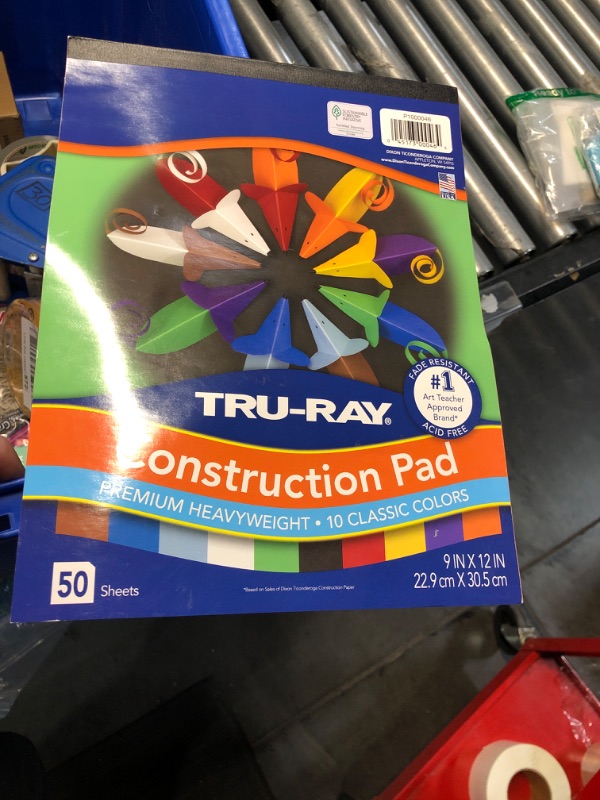 Photo 2 of Tru-Ray® Heavyweight Construction Paper Pad, 10 Assorted Colors, 9" x 12", 50 Sheets