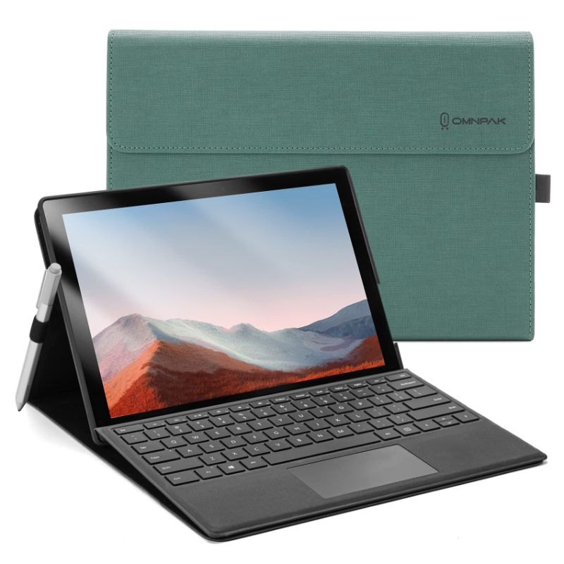 Photo 1 of Omnpak Microsoft Surface Pro 7 Case,Protective Case for 12.3 Inch Surface Pro 7 Plus, Surface Pro 7, Surface Pro 6, Pro 5, Pro 4 Compatible with Type Cover Keyboard(Keyboard not Included) Light Green