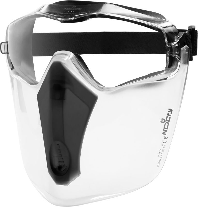 Photo 1 of NoCry Safety Face Shield Mask for Work with Premium Anti Fog and Anti Scratch Technology — Durable ANSI Z87.1 Certified Grinding Face Shield with Extreme Impact Resistance
