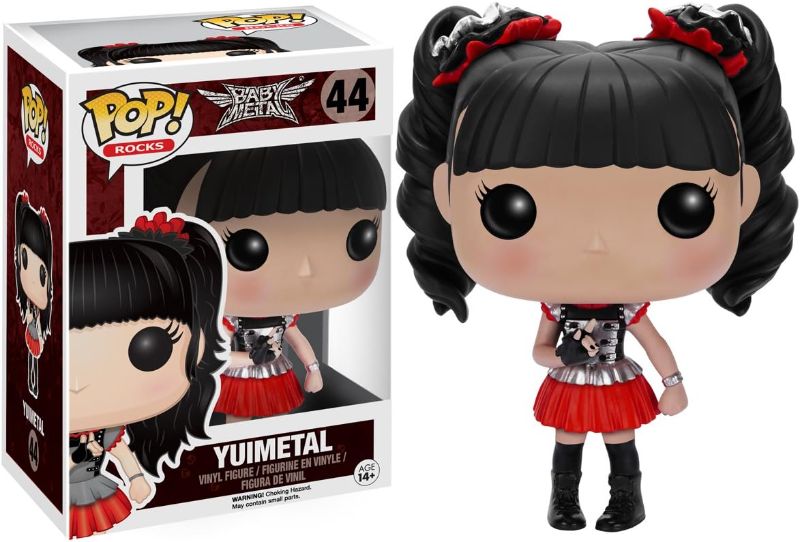 Photo 1 of **DAMAGE** Funko Pop Rocks: Babymetal - Yuimetal Action Figure *upper left corner of packaging damaged*