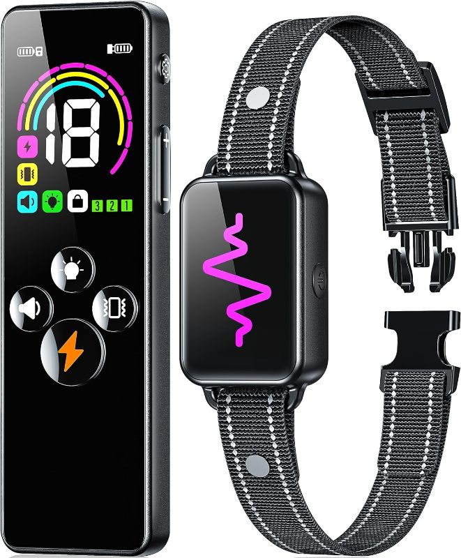 Photo 1 of ***USED - LIKELY MISSING PARTS - UNABLE TO VERIFY FUNCITONALITY***
Dog Shock Collar, Ycoev Dog Training Collar with Remote, IP67 Waterproof Shock Collar for Large Medium Small Dogs Electric Dog Collar with 4 Modes Beep, Vibration, Shock, Dog Finder (Black