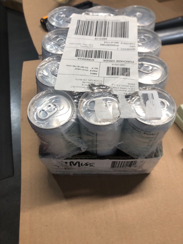 Photo 1 of (EXP DATE 6/22/24) MusclePharm FitMiss Energy Drink 12oz (Pack of 12) - Pineapple Coconut - Sugar Free Calories Free - Perfectly Carbonated with No Artificial Colors or Dyes
