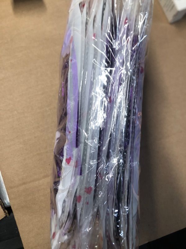 Photo 3 of (BUNDLE OF 2/ NO RETURNS) PABUES 5 Pack 3.3 x 6.6 FT Purple Foil Fringe Backdrop Curtain, Streamer Backdrop Curtains, Streamers Birthday Party Decorations, Fringe Backdrop for Graduation, Baby Shower, Gender Reveal 5 Pack Purple