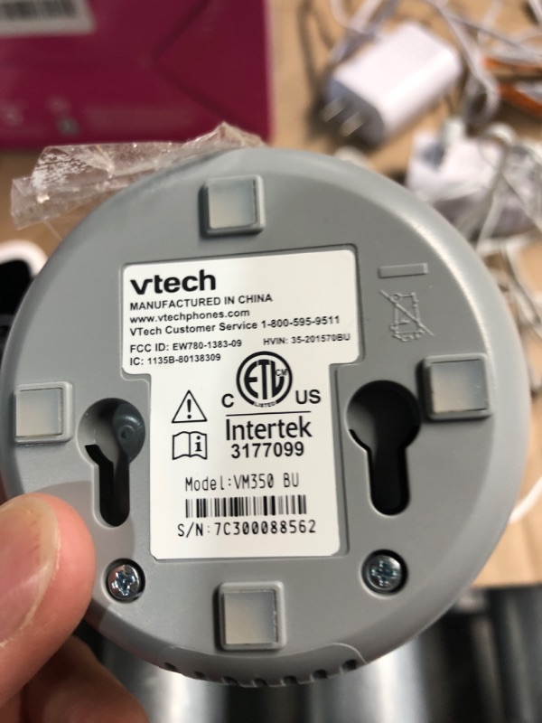 Photo 3 of **FOR PARTS ONLY**(NON REFUNDABLE)
VTech VM350 Baby Monitor, 5" Screen, 1000ft Long Range, Night Vision, 2-Way Talk, Lullabies, Secured Transmission No WiFi