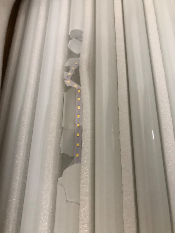 Photo 3 of **damaged**Sunco Lighting 50 Pack 4FT T8 LED Tube, 18W=40W, Fluorescent, Frosted Cover, 5000K Daylight, Single Ended Power (SEP), Ballast Bypass, Commercial Grade - UL Listed, DLC