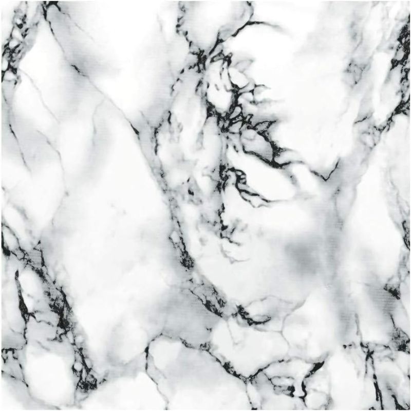 Photo 1 of **damaged**d-c-fix self Adhesive Peel and Stick Waterproof Marble Grey 26.5'' x 78.7" Film Thicker Than Contact Paper 
