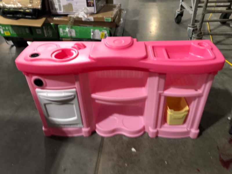 Photo 3 of ***MISSING NUMEROUS PARTS - SEE COMMENTS***
Step2 Fun with Friends Kitchen Set for Kids – Includes Toy Kitchen Accessories, Interactive Features for Pretend Play – Indoor/Outdoor Toddler Playset – Dimensions: 40.88" H x 35.75" W x 12.5" D Pink