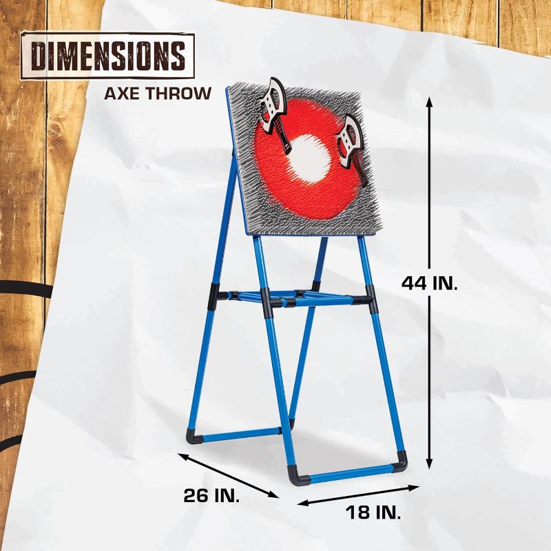 Photo 1 of ***MISSING PARTS - SEE COMMENTS***
Eastpoint Axe Throw & Lawn Dart Target Sets - Bristle Axe Throwing Target & 2-in-1 Combo Backyard Game for Indoors and Outdoors 2-in-1 Axe & Lawn Darts