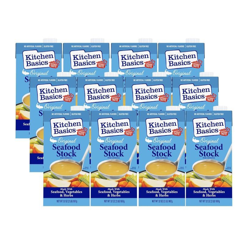 Photo 1 of ***NO REFUNDS**Kitchen Basics Seafood Stock, Original - 32 oz 12 PACK