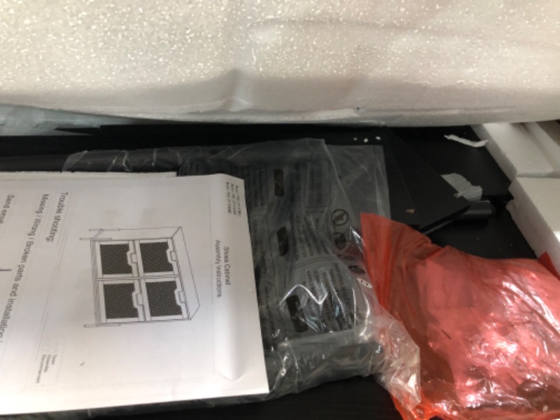 Photo 1 of coucheta Natural Rattan 4 Flip Down Free-Standing Shoe Rack, Shoe Cabinet Wood Organizer Freestanding with 3-Tier Adjustable Shelves for Entryway Hallway Doorway (Black) 4 Flip Doors Black