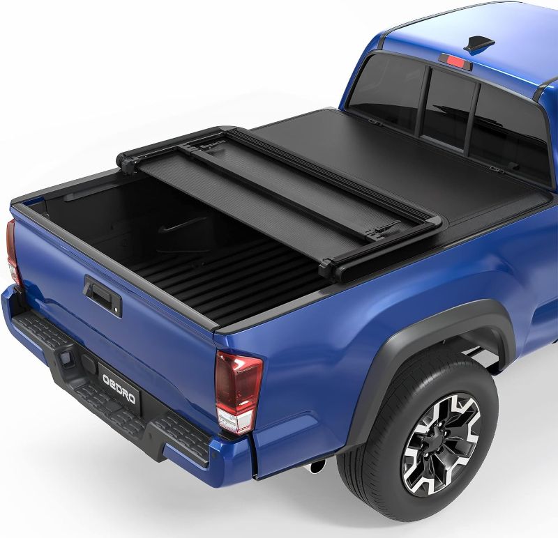 Photo 1 of ***USED - LIKELY MISSING PARTS - UNABLE TO VERIFY FUNCITONALITY***
5ft Soft Tri-fold Tonneau Cover for 2016-2023 Toyota Tacoma with Track Rail System(Excl. Trail)